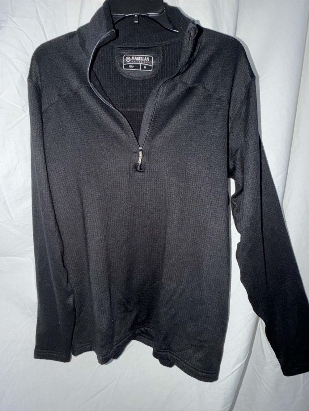 Magellan Outdoors Men’s Black Half-Zip Sweater Pullover